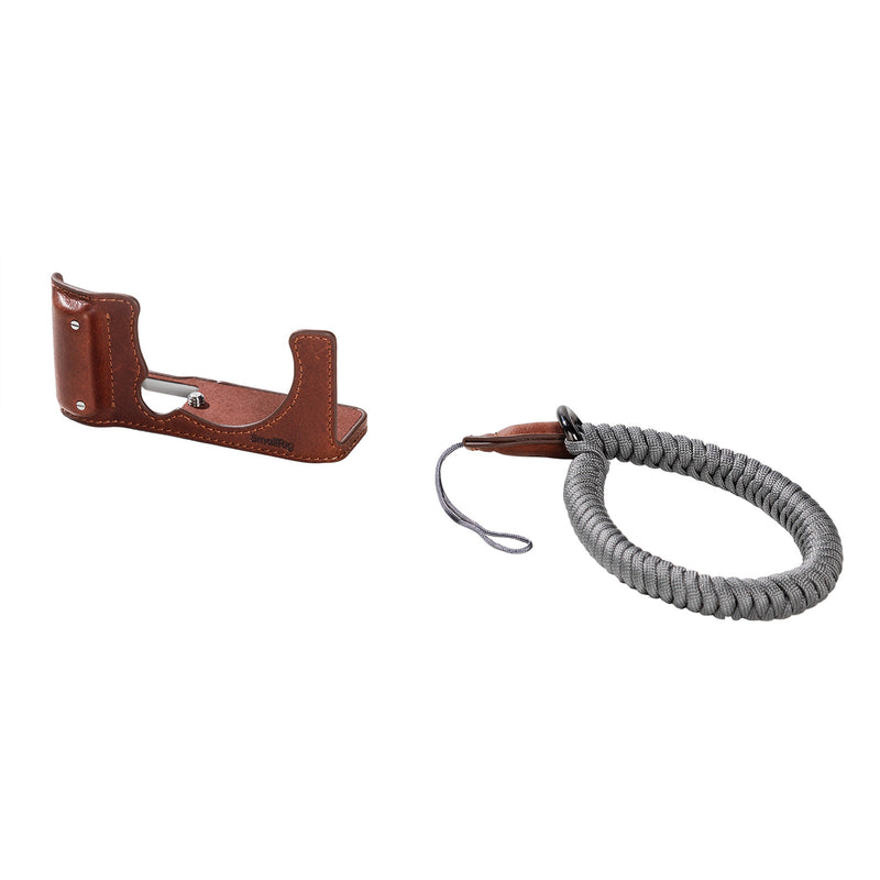 SmallRig Leather Half Case Kit for FUJIFILM X-M5 (Brown)
