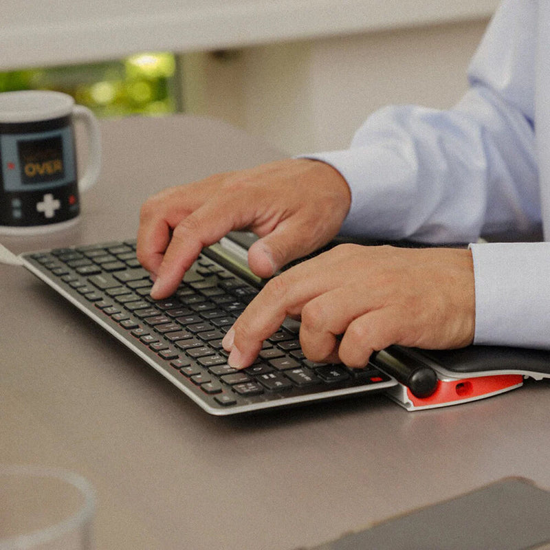 Contour Design Ultimate Workstation RollerMouse Red Wireless Mouse and Keyboard