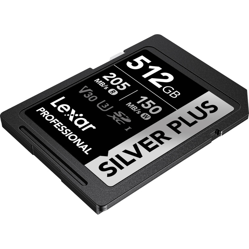 Lexar 512GB Professional SILVER PLUS UHS-I SDXC Memory Card
