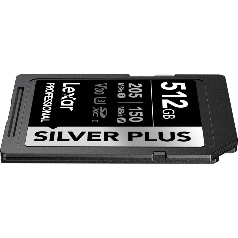 Lexar 512GB Professional SILVER PLUS UHS-I SDXC Memory Card