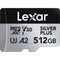Lexar 512GB Professional SILVER PLUS UHS-I microSDXC Memory Card with SD Adapter
