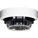 Hanwha Vision 4 x 4MP 4-Channel AI IR Outdoor Network Dome Camera with 3.3 - 5.7mm Lenses