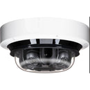 Hanwha Vision 4 x 4MP 4-Channel AI IR Outdoor Network Dome Camera with 3.3 - 5.7mm Lenses