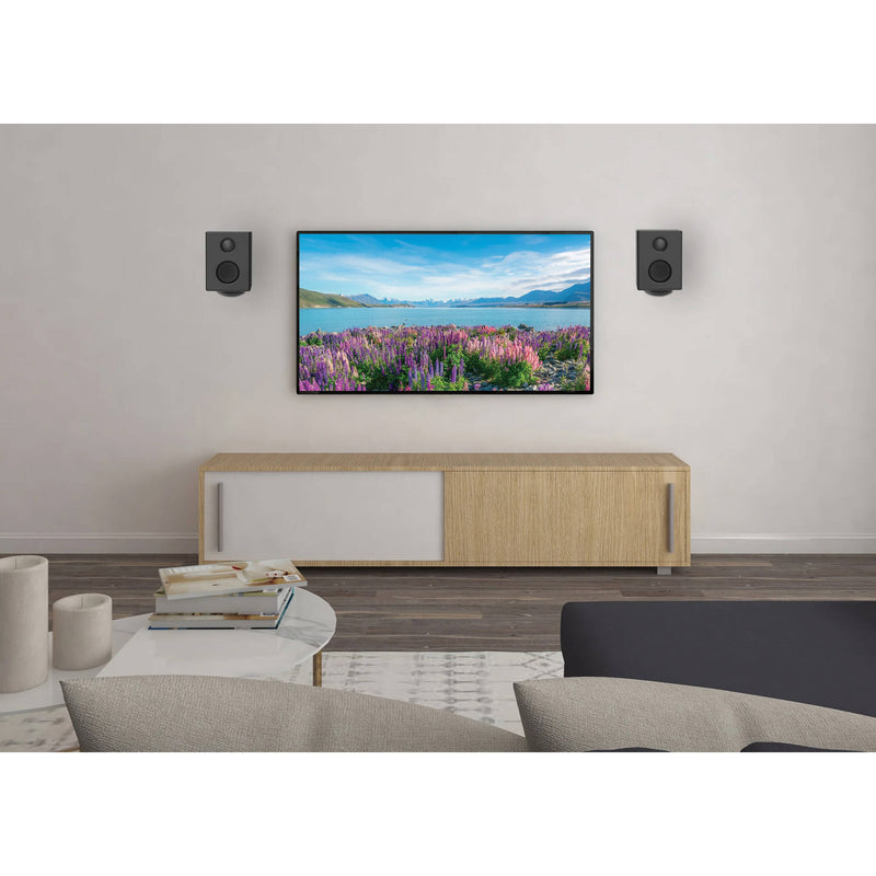 Peerless-AV Universal Swivel Speaker Wall Mount (Pair, Black)