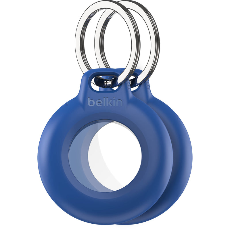 Belkin Waterproof AirTag Holder with Keyring (2-Pack, Blue)