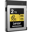 Lexar 2TB Professional GOLD CFexpress 4.0 Type B Memory Card