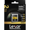 Lexar 2TB Professional GOLD CFexpress 4.0 Type B Memory Card