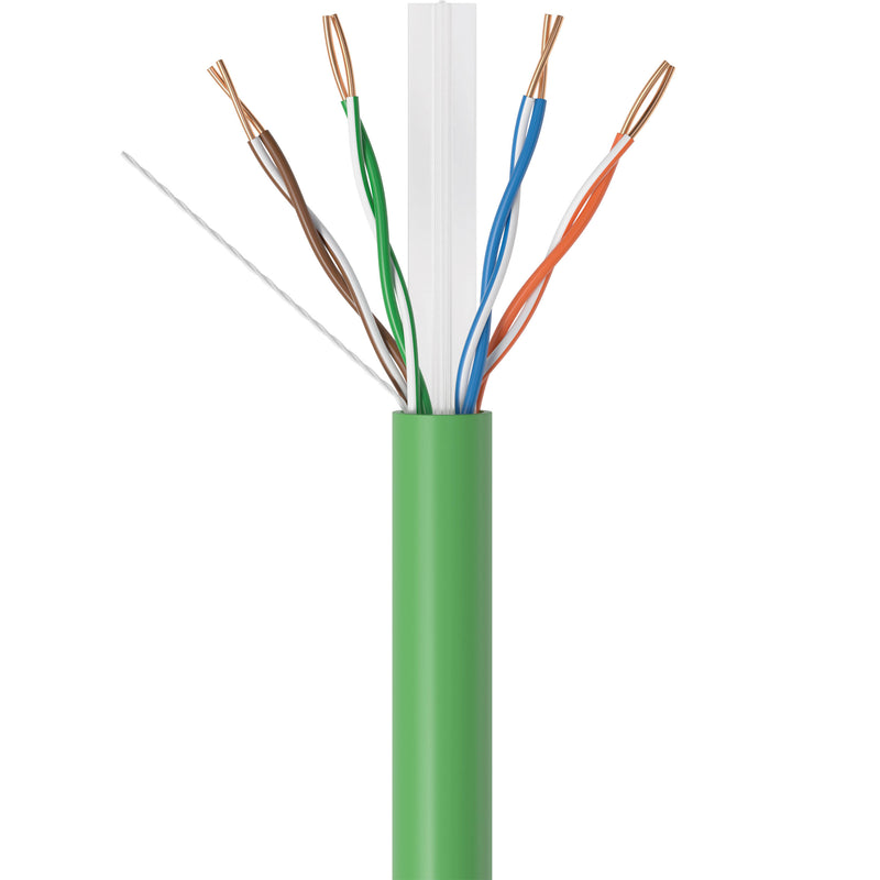 SatMaximum Cat 6a UTP Bulk Ethernet Cable (1000', Green)