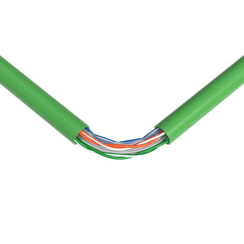 SatMaximum Cat 6a UTP Bulk Ethernet Cable (1000', Green)