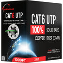 SatMaximum Cat 6a UTP Bulk Ethernet Cable (1000', Green)