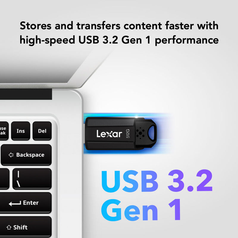 Lexar 512GB JumpDrive S80 USB 3.2 Gen 1 USB-A Flash Drive
