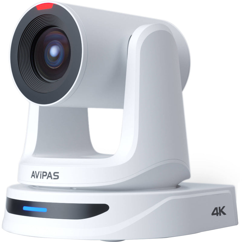 AViPAS HDMI/3G-SDI/IP/USB Auto Tracking UHD 4K 20x PTZ Camera with Tally (White)