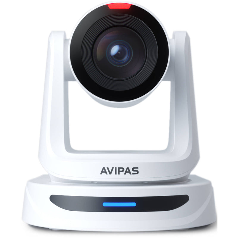 AViPAS HDMI/3G-SDI/IP/USB Auto Tracking UHD 4K 20x PTZ Camera with Tally (White)