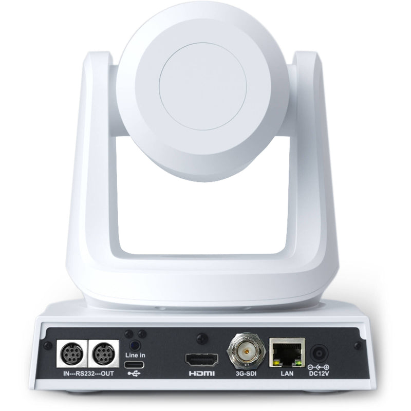 AViPAS HDMI/3G-SDI/IP/USB Auto Tracking UHD 4K 20x PTZ Camera with Tally (White)