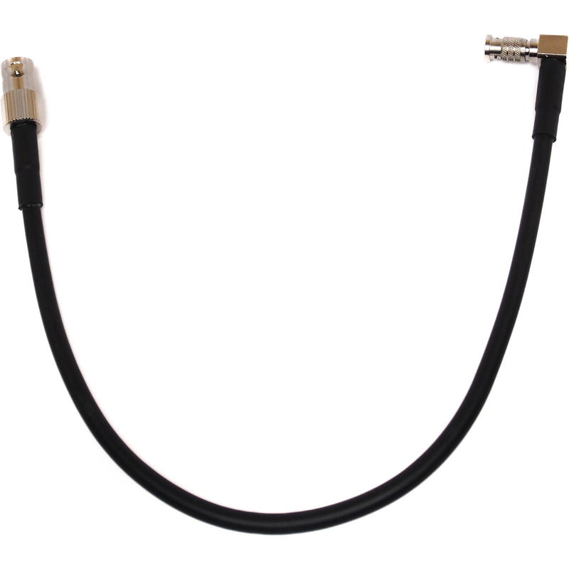 XLCS Designs 12G-SDI Right-Angle Micro-BNC Male to Female Cable (11.8")