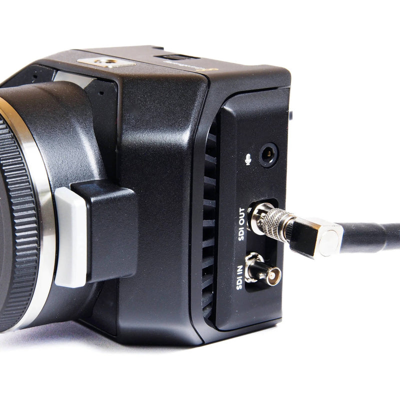 XLCS Designs 12G-SDI Right-Angle Micro-BNC Male to Male Cable (11.8")