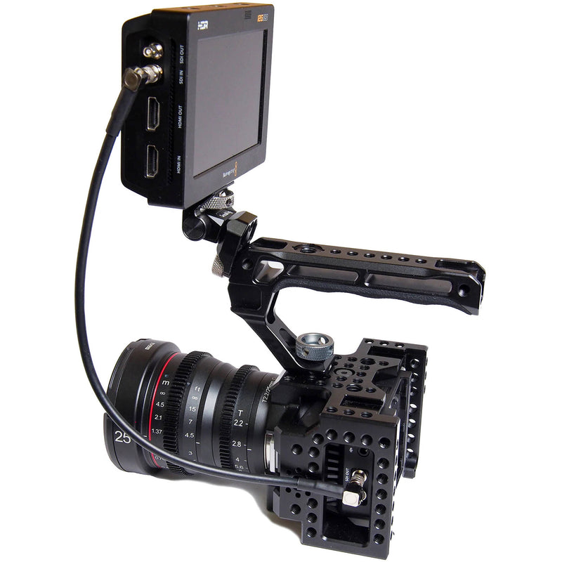 XLCS Designs 12G-SDI Right-Angle Micro-BNC Male to Male Cable (11.8")