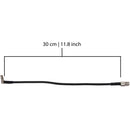 XLCS Designs 12G-SDI Right-Angle Micro-BNC Male to Female Cable (11.8")