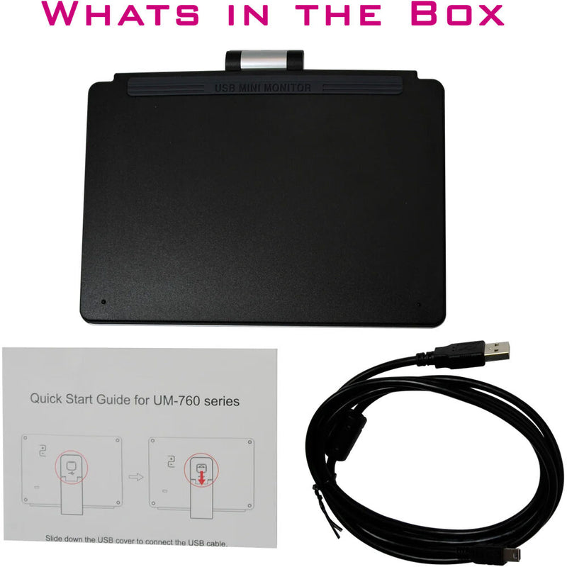 Mimo Monitors UM-760C 7" WSVGA Portable Touchscreen Monitor with Slider Base