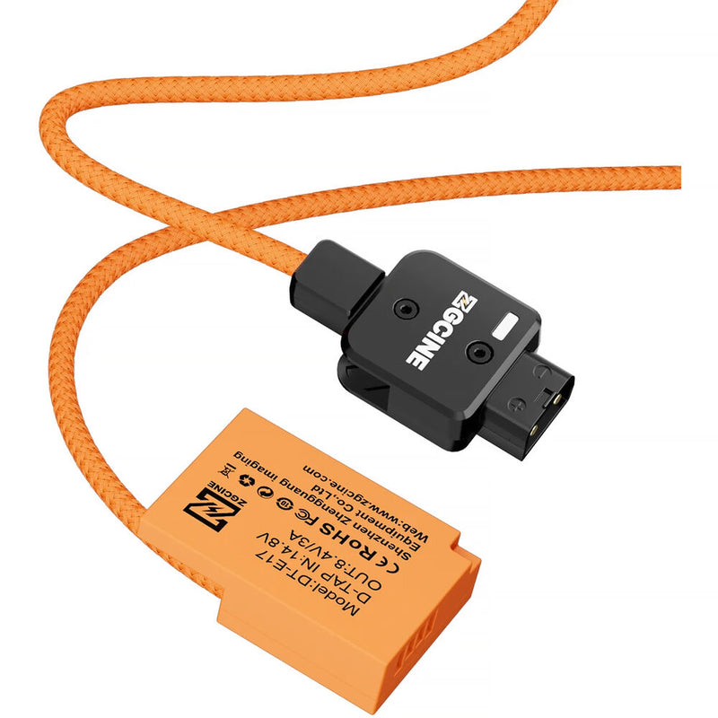 ZGCINE D-Tap to Canon LP-E17 Dummy Battery with Braided Power Cable (23.6")