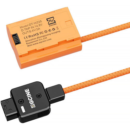 ZGCINE D-Tap to FUJIFILM NP-W235 Dummy Battery with Braided Power Cable (23.6")