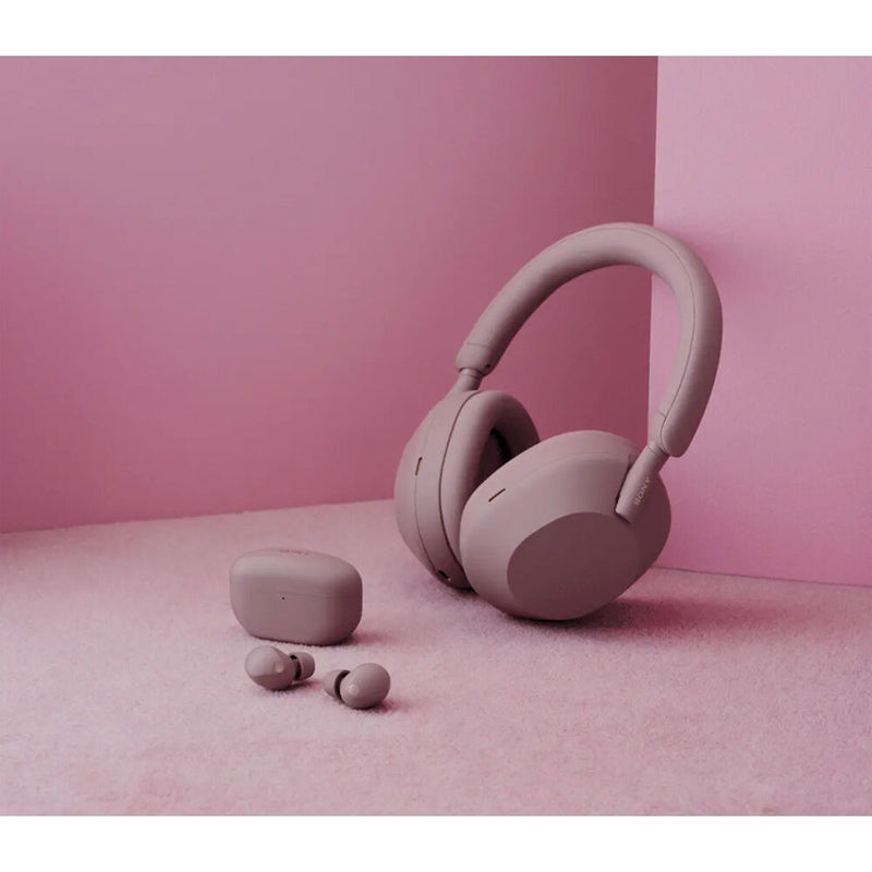 Sony WF-1000XM5 True Wireless Noise-Canceling In-Ear Headphones (Smoky Pink)