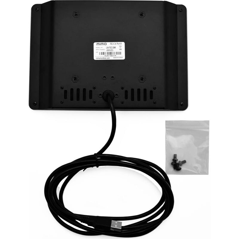 Mimo Monitors UM-760C-SMK 7" WSVGA Commercial Touchscreen Monitor with Speakers & Adjustable Brightness