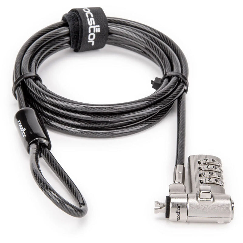 Rocstor Rocbolt Universal Switchable 3-in-1 Security Cable (Combination Lock, 6.6')