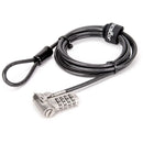 Rocstor Rocbolt Universal Switchable 3-in-1 Security Cable (Combination Lock, 6.6')