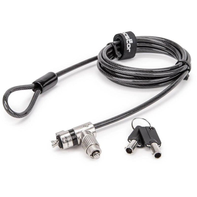 Rocstor Rocbolt Universal Switchable 3-in-1 Security Cable (Keyed Lock, 6.6')