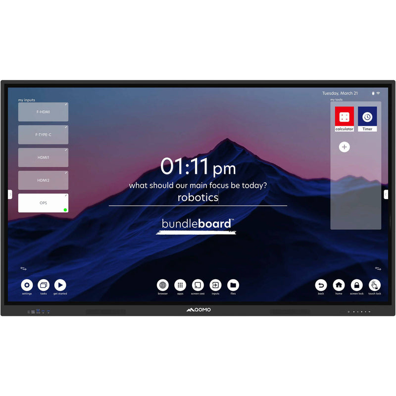 QOMO QITBB86 H2 86" UHD 4K Touchscreen Commercial Monitor