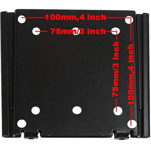 Mimo Monitors Flat VESA Wall Mount for 10 to 21.5" Displays (Glass Surface, Black)