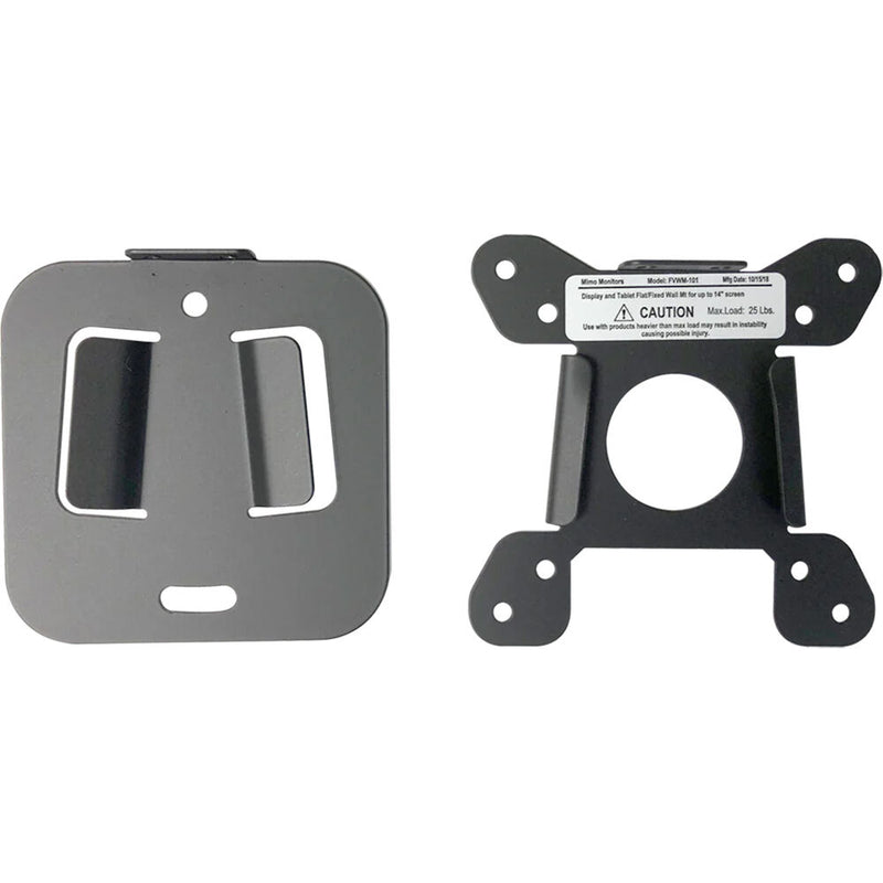 Mimo Monitors Flat VESA Wall Mount for 7 to 14" Displays & Tablets (Drywall Surface, Black)