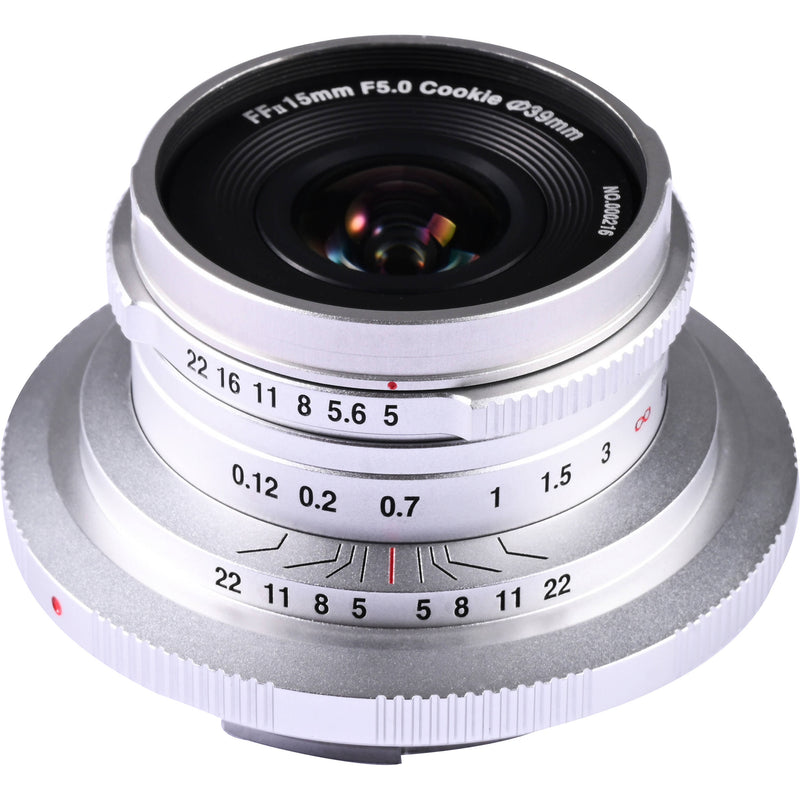 Venus Optics Laowa 15mm f/5 Cookie (Canon RF, Silver)