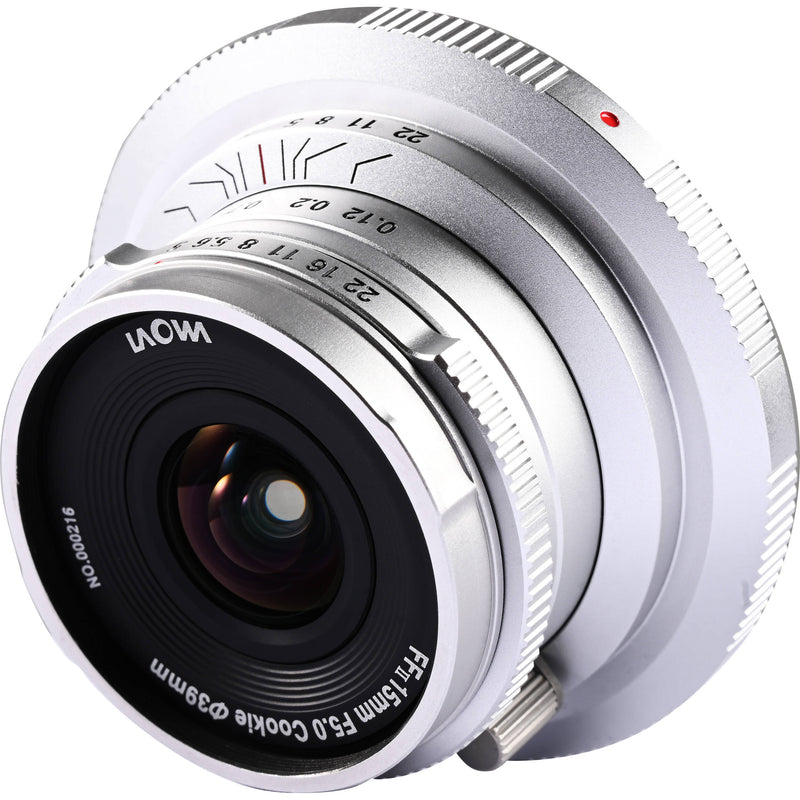 Venus Optics Laowa 15mm f/5 Cookie (Canon RF, Silver)
