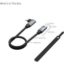 SmallRig USB-C Straight-to-Right Angled Cable (13.8")
