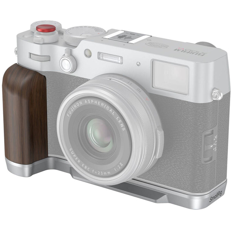 SmallRig Wooden L-Shaped Grip for FUJIFILM X100VI / X100V (Silver)