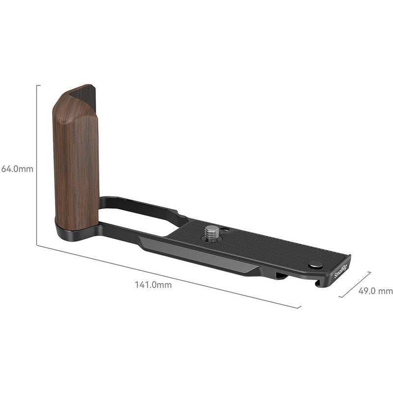 SmallRig L-Shape Mounting Plate with Wood Grip for Nikon Zfc (Black)