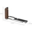 SmallRig L-Shape Mounting Plate with Wood Grip for Nikon Zfc (Silver)