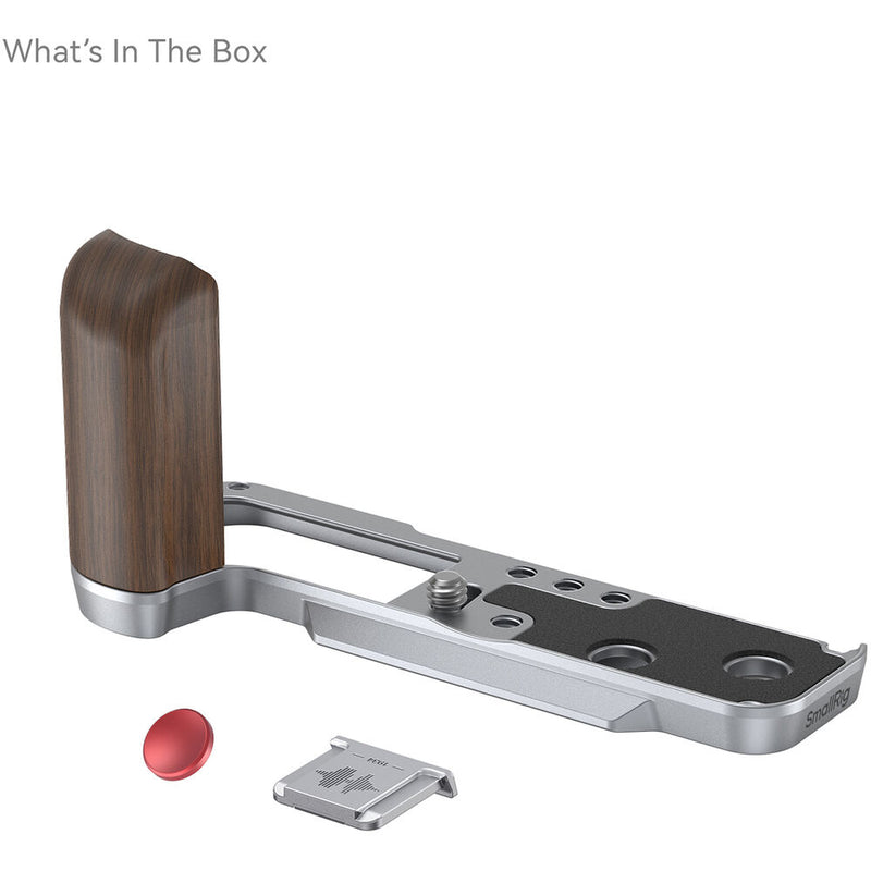 SmallRig Wooden L-Shaped Grip for FUJIFILM X100VI / X100V (Silver)