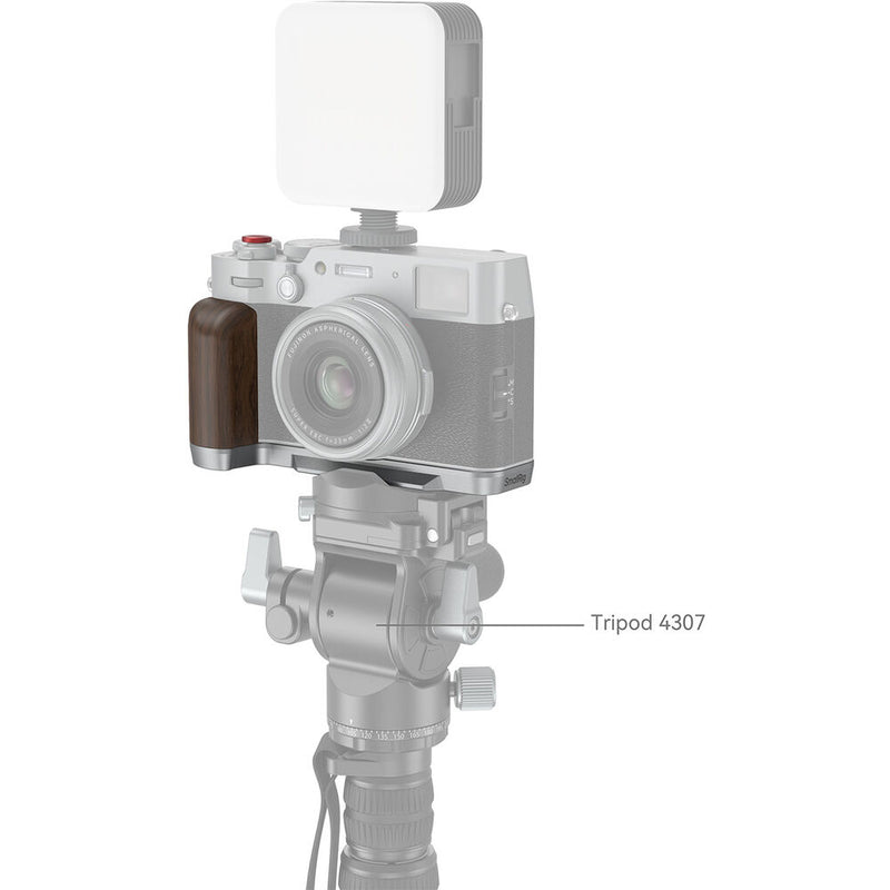 SmallRig Wooden L-Shaped Grip for FUJIFILM X100VI / X100V (Silver)