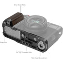 SmallRig Wooden L-Shaped Grip for FUJIFILM X100VI / X100V (Black)