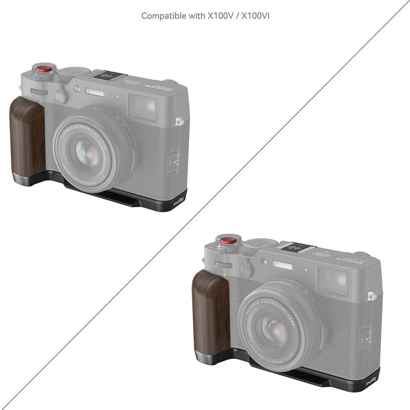SmallRig Wooden L-Shaped Grip for FUJIFILM X100VI / X100V (Black)