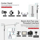 Neewer Stainless Steel C-Stand with Boom Arm & Carry Bag (10')