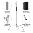 Neewer SC340AW Stainless Steel Air-Cushioned C-Stand with Arm & Casters (11.2')