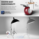 Neewer SC186W Stainless Steel C-Stand with Arm & Casters (6')