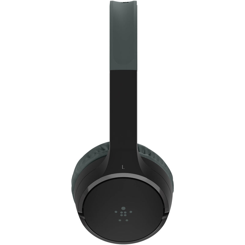 Belkin SoundForm Mini Wireless On-Ear Headphones for Kids (Black, USB-C)