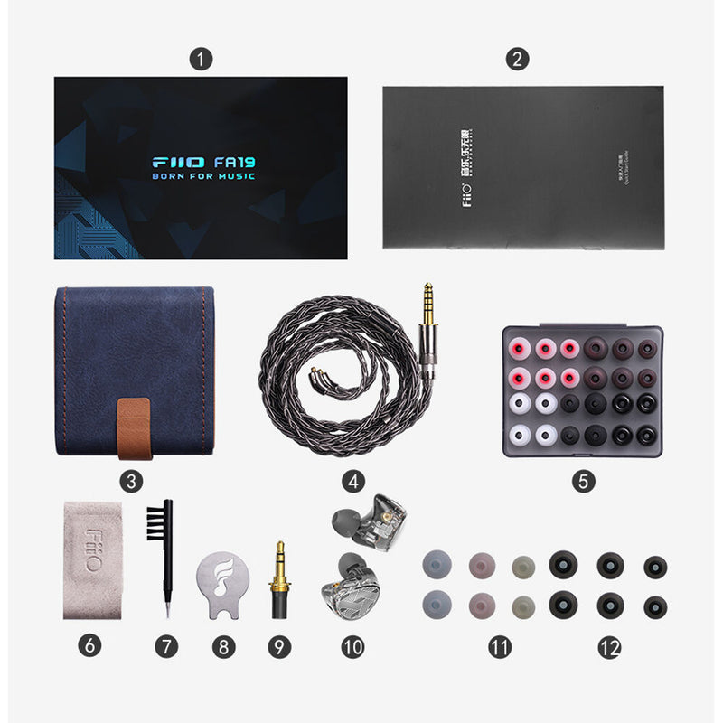 FiiO FA19 10-Driver Knowles Balanced Armature In-Ear Monitors
