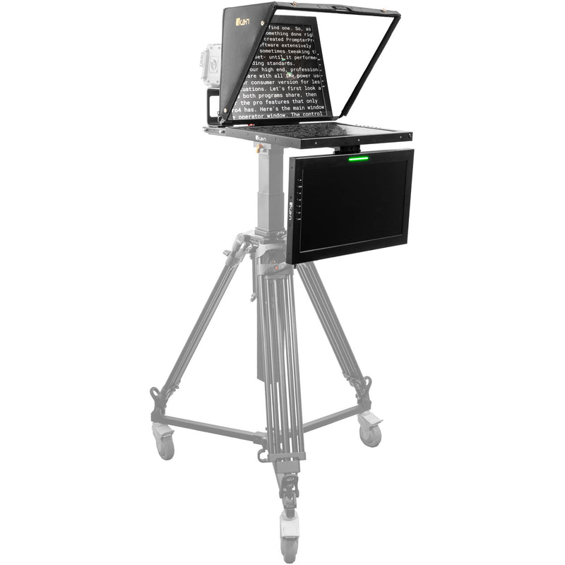 ikan 19" PTZ Teleprompter with Widescreen Monitor, Talent Monitor & Travel Kit