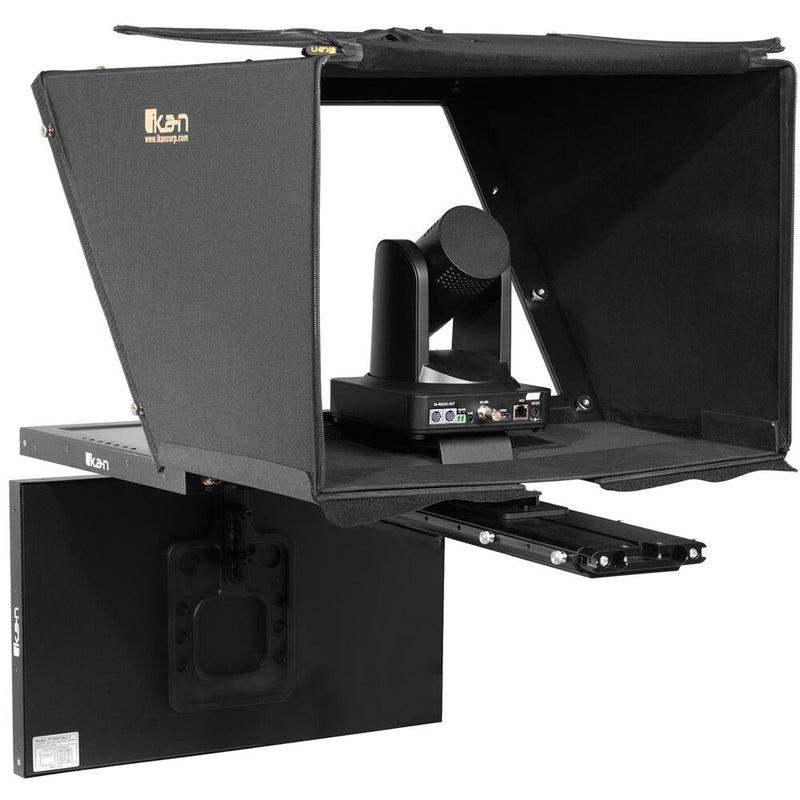 ikan 19" PTZ Teleprompter with Widescreen Monitor & 19" Talent Monitor Kit